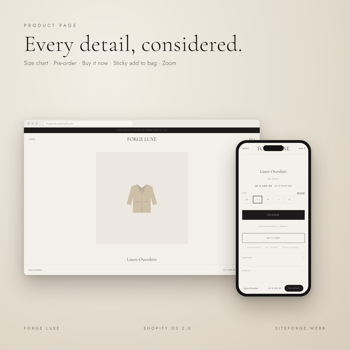 Forge Luxe — Shopify Theme