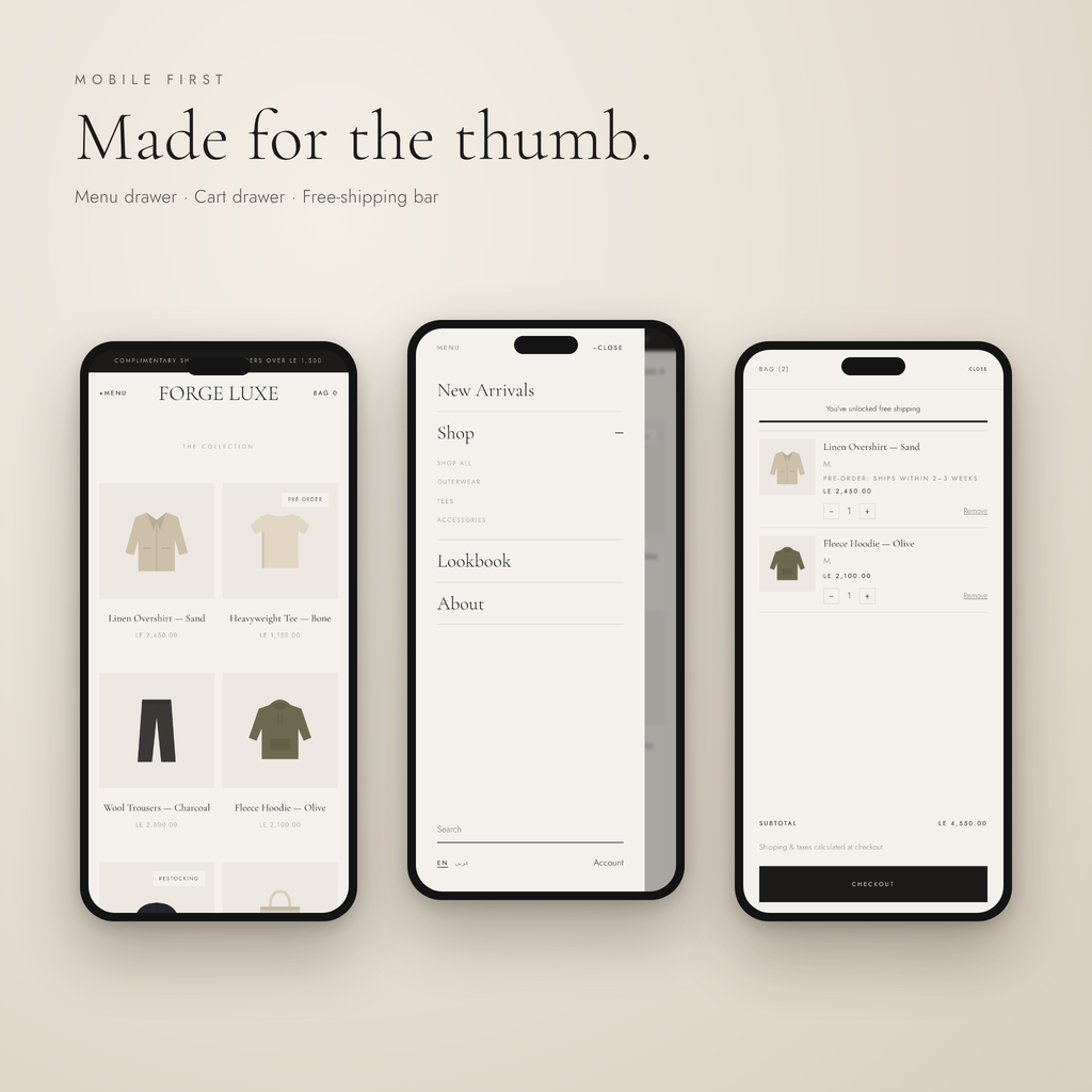 Forge Luxe — Shopify Theme