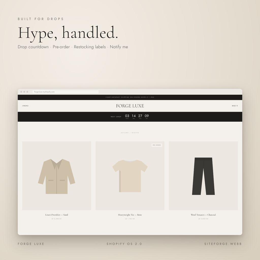 Forge Luxe — Shopify Theme